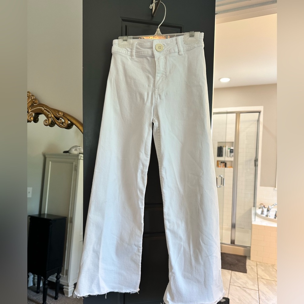 🤍 Zara Kids Marine Jeans – White